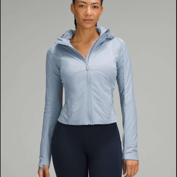 Lululemon Push Your Pace Jacket-Concrete Blue-size 6-warm-NWT - Picture 1 of 6